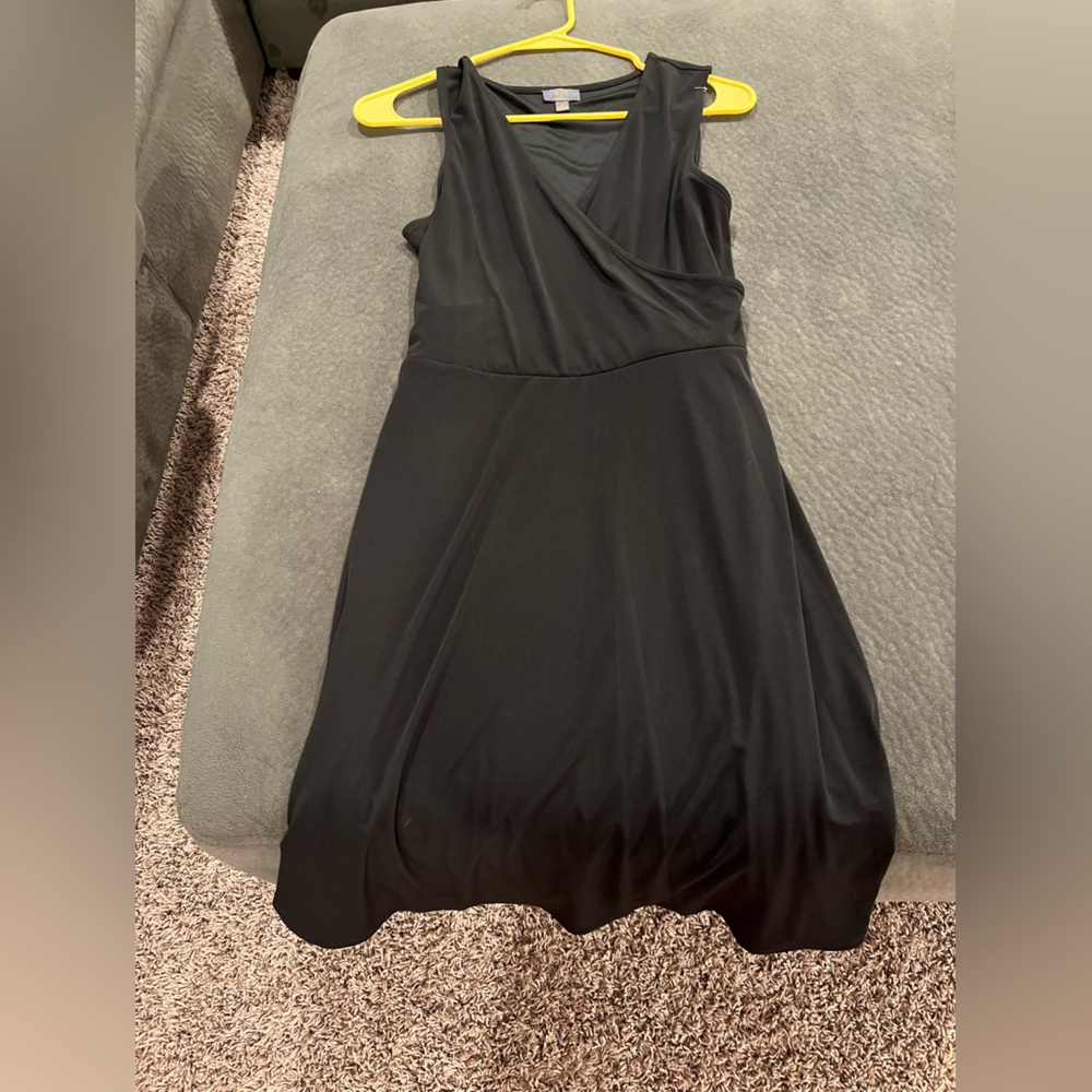 Black Midi Wrap Dress
